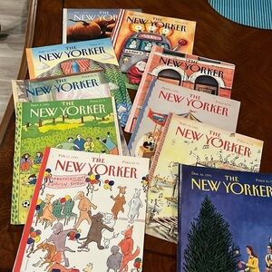 Vintage New Yorker Magazine Covers Only 1991 Set of 35 Artwork Frameable Gifts